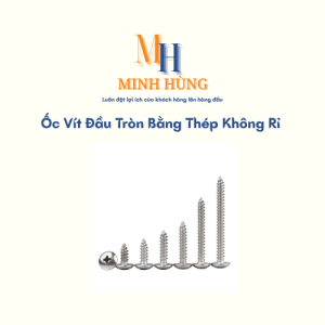 Ốc vít đầu tròn bằng thép không gỉ 304 (M3 M4 M5 M6) 