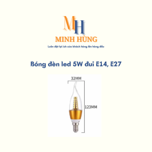 Bóng đèn LED 5W đui E14, E27
